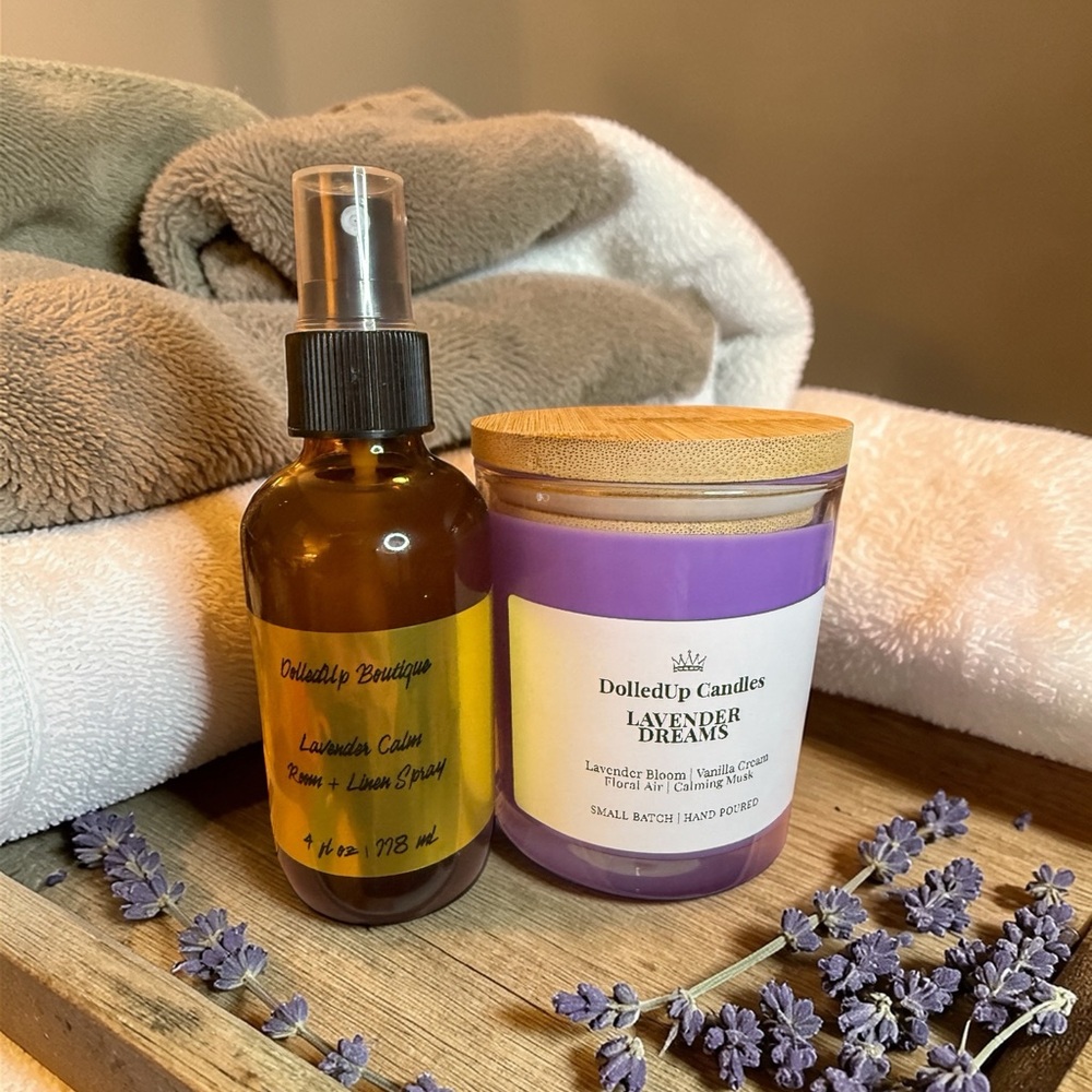 Lavender Dreams Sanctuary Set | Room Spray & 9oz Candle